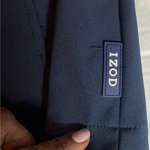 IZOD Men’s Navy Softshell Zip Vest Lightweight Golf Outdoor Casual Size M NWOT - Picture 4 of 15